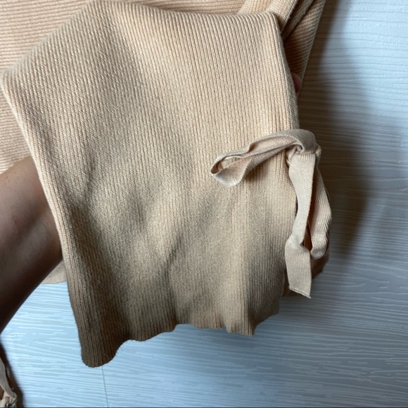 ZARA Cropped knit pale pink sweater size small - Picture 6 of 9